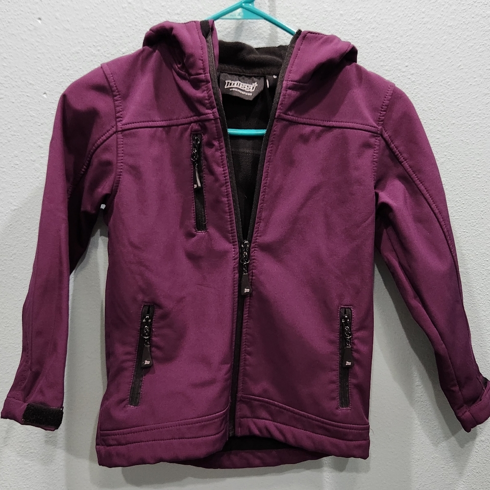Beautiful Girl's Plum Lined Jacket